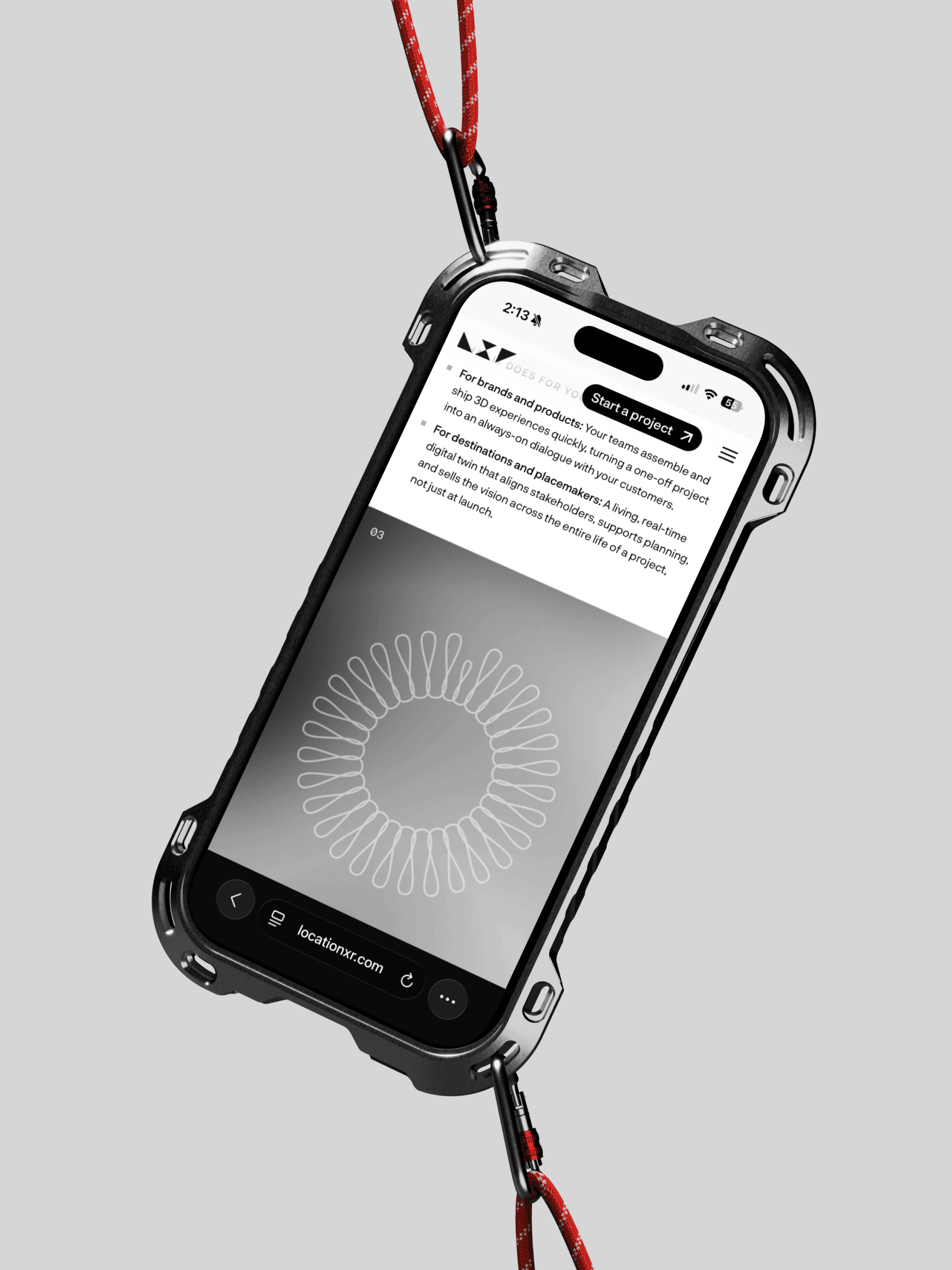 LocationXR discovery to delivery section on mobile